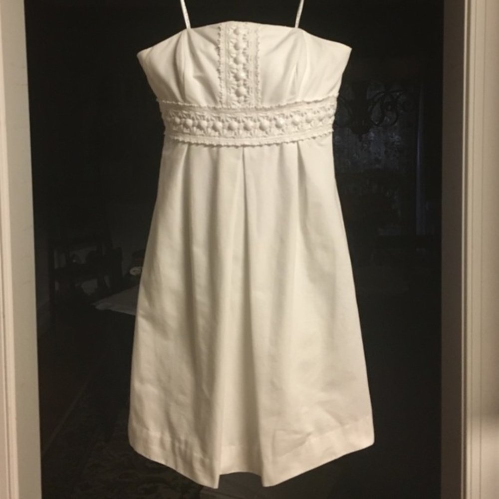 GORGEOUS white strapless Lilly Pulitzer dress!